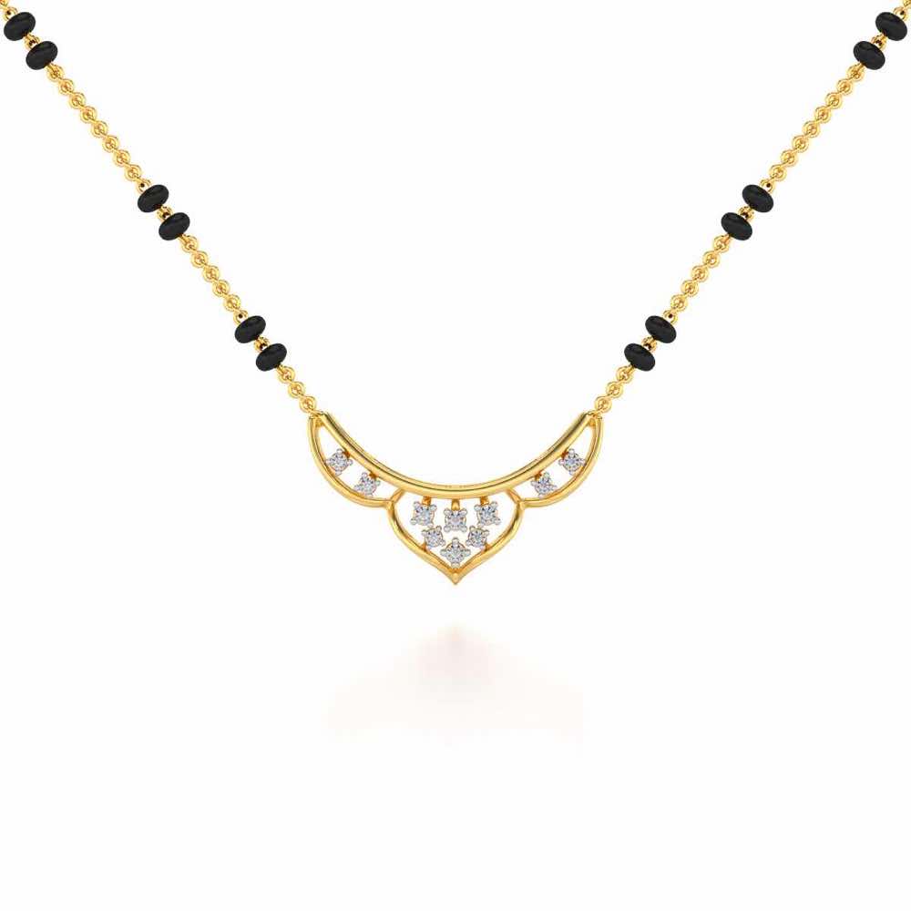 Manas Silver Mangalsutra - Yellow Gold - Image 1