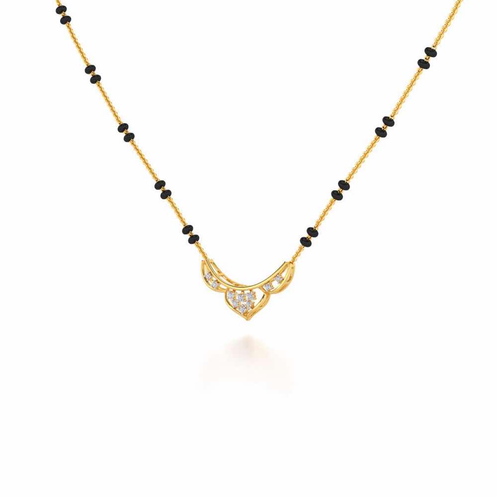 Manas Silver Mangalsutra - Yellow Gold - Image 2