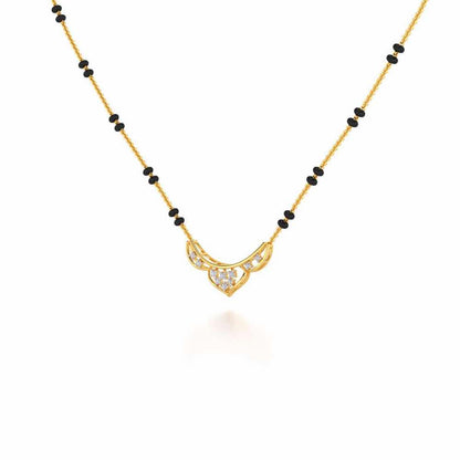 Manas Silver Mangalsutra - Yellow Gold - Image 2