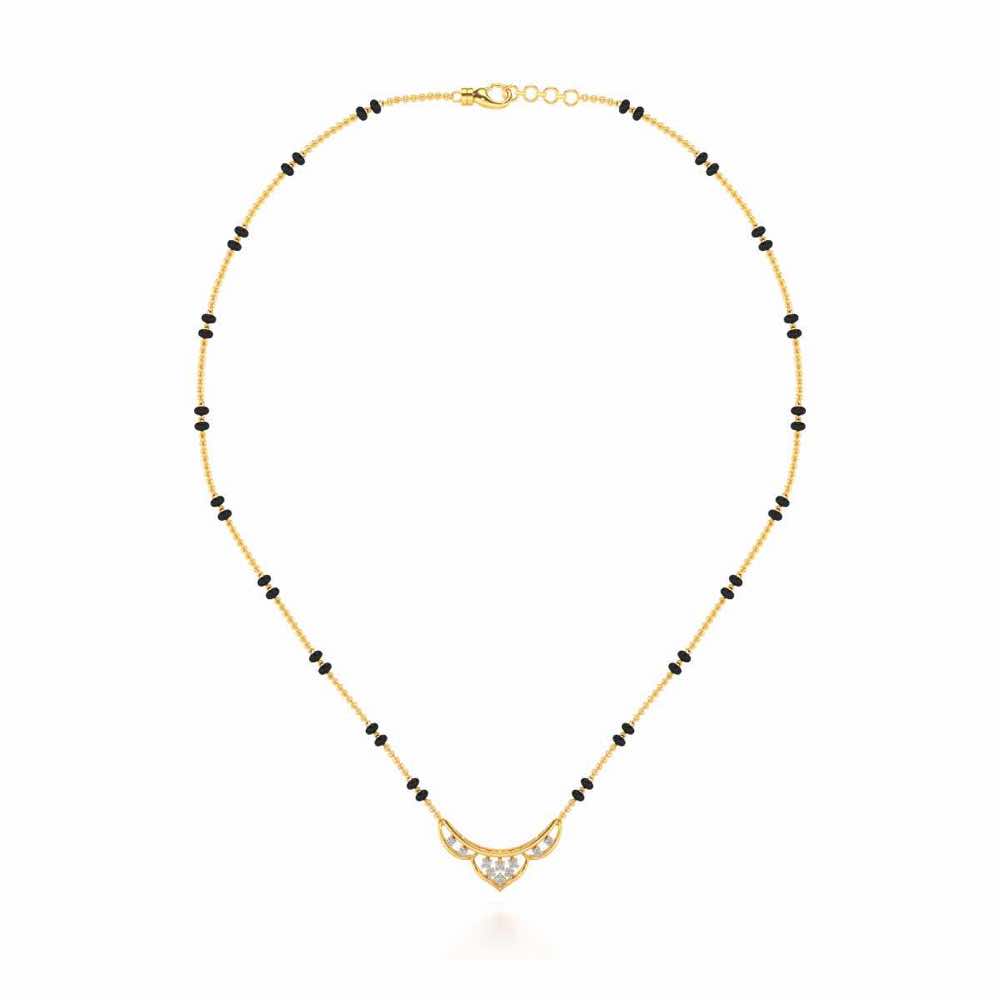 Manas Silver Mangalsutra - Yellow Gold - Image 3