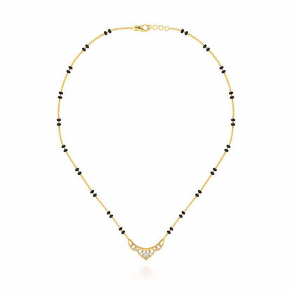 Manas Silver Mangalsutra - Yellow Gold - Image 3