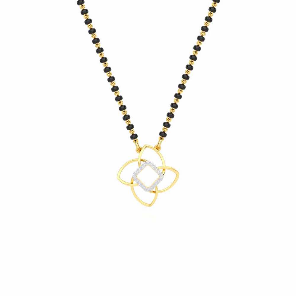 Mangal Bandhan Silver Mangalsutra - Yellow Gold - Image 1