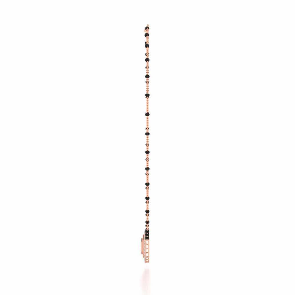 Mangal Silver Mangalsutra - Rose Gold - Image 4
