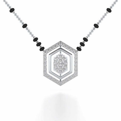 Mangal Silver Mangalsutra - White Gold - Image 1