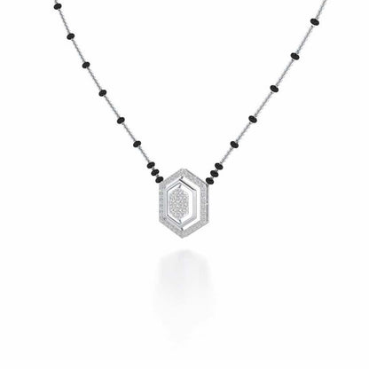 Mangal Silver Mangalsutra - White Gold - Image 2
