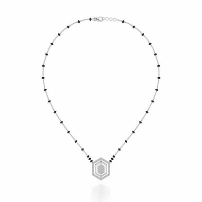 Mangal Silver Mangalsutra - White Gold - Image 3