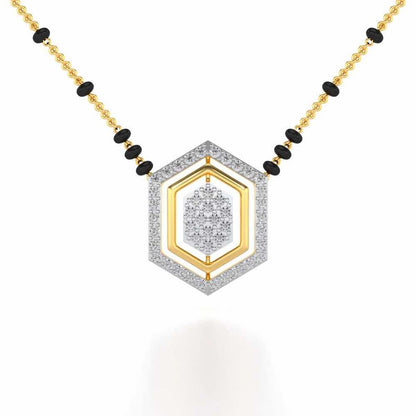 Mangal Silver Mangalsutra - Yellow Gold - Image 1
