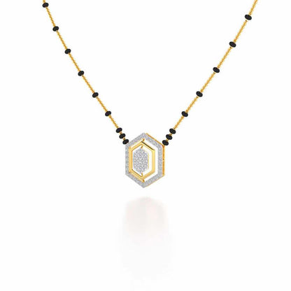 Mangal Silver Mangalsutra - Yellow Gold - Image 2