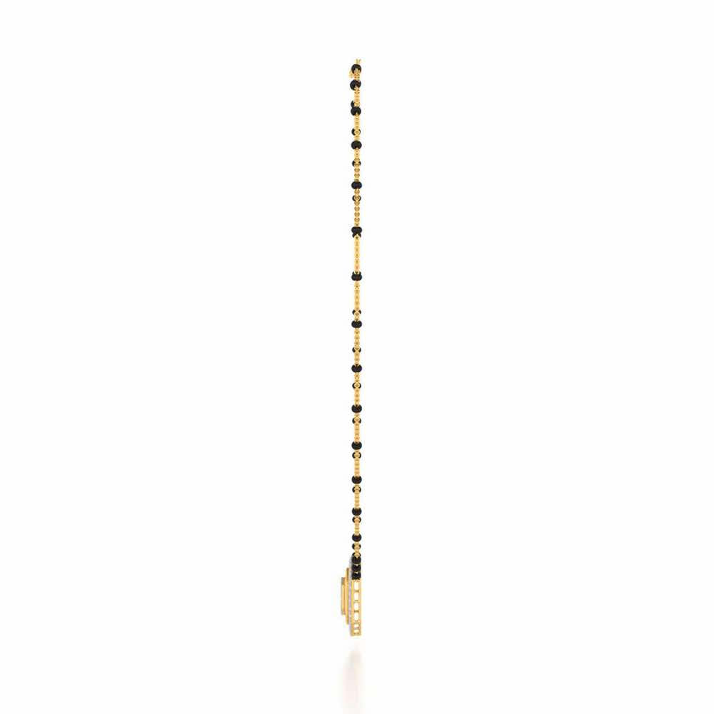Mangal Silver Mangalsutra - Yellow Gold - Image 4