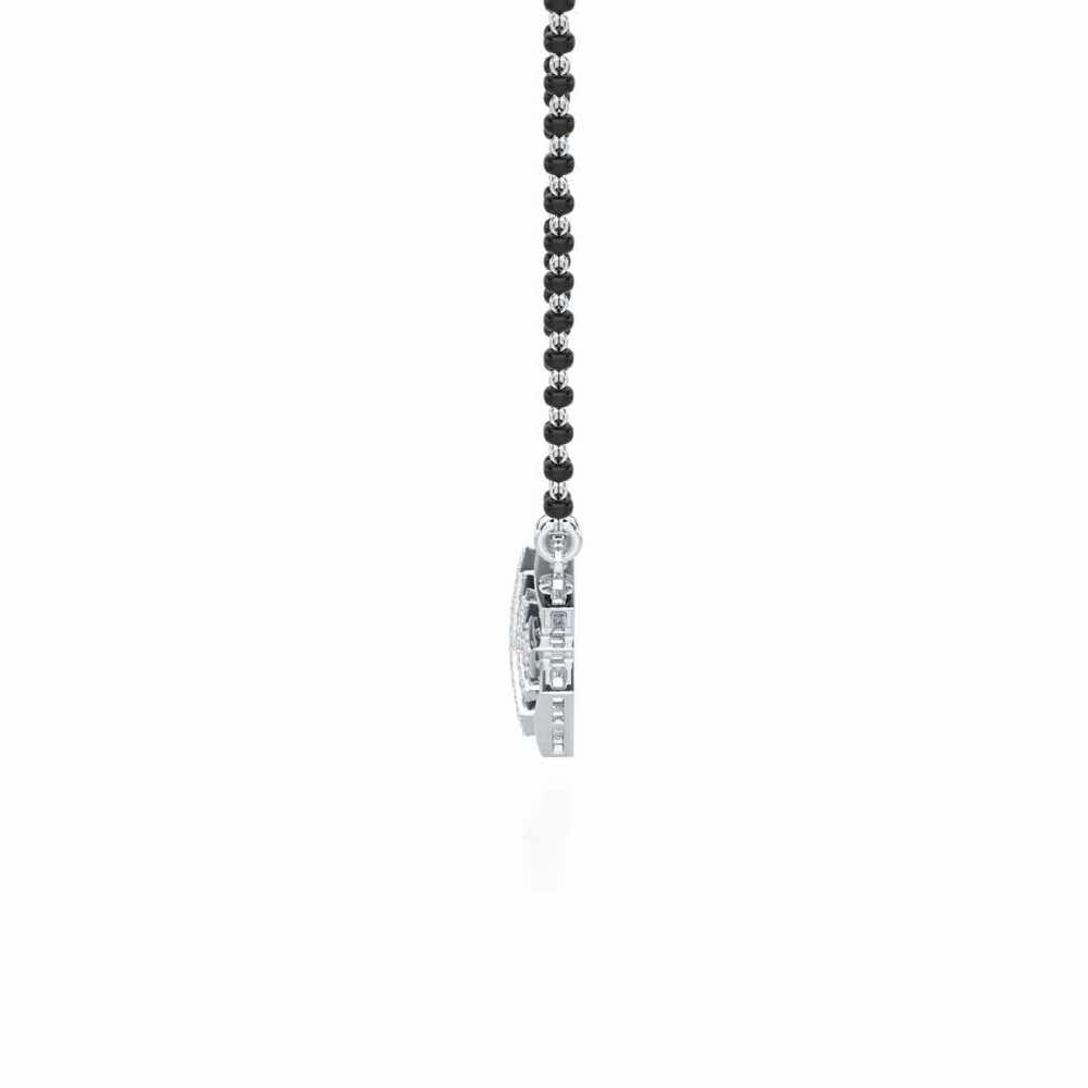 Mangal Mala Silver Mangalsutra - White Gold - Image 4