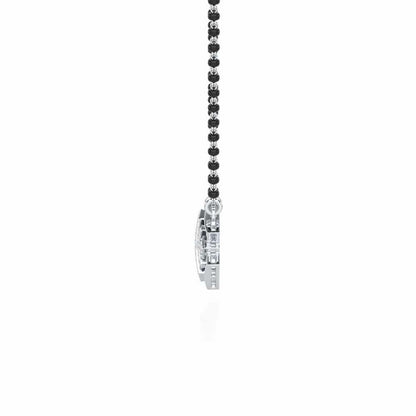 Mangal Mala Silver Mangalsutra - White Gold - Image 4
