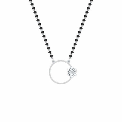 Mangal Tesu Silver Mangalsutra - White Gold - Image 1
