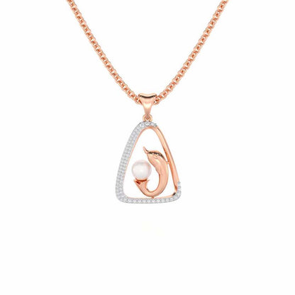 Mats Ichcha Silver Pendant - Rose Gold - Image 1