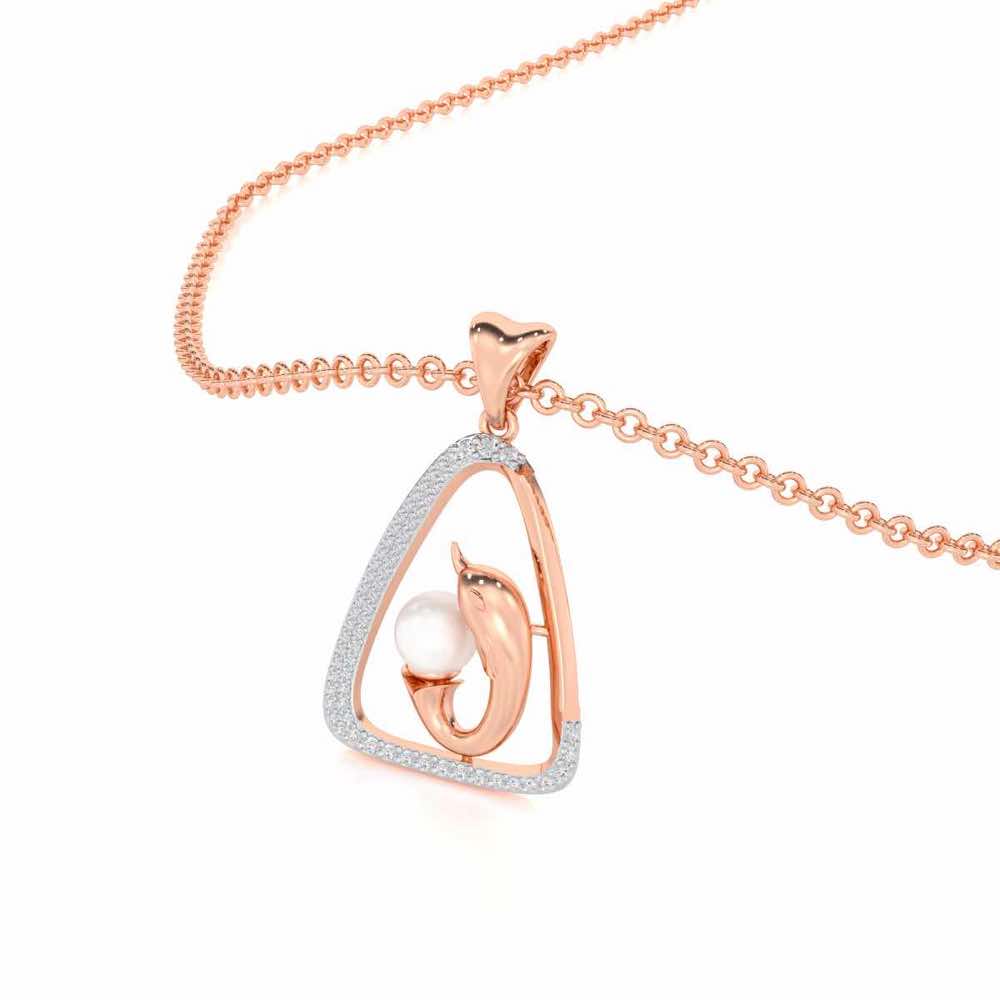 Mats Ichcha Silver Pendant - Rose Gold - Image 2