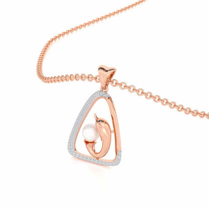 Mats Ichcha Silver Pendant - Rose Gold - Image 2
