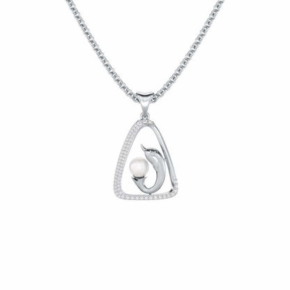 Mats Ichcha Silver Pendant - White Gold - Image 1