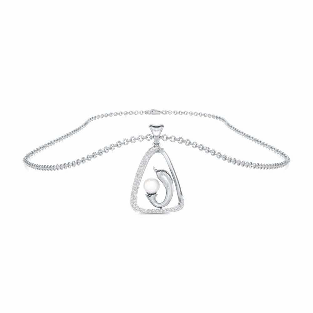 Mats Ichcha Silver Pendant - White Gold - Image 3