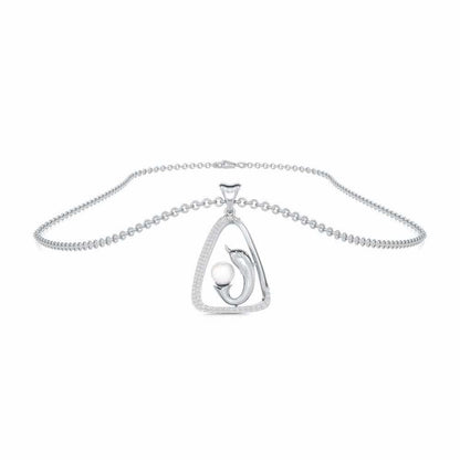 Mats Ichcha Silver Pendant - White Gold - Image 3