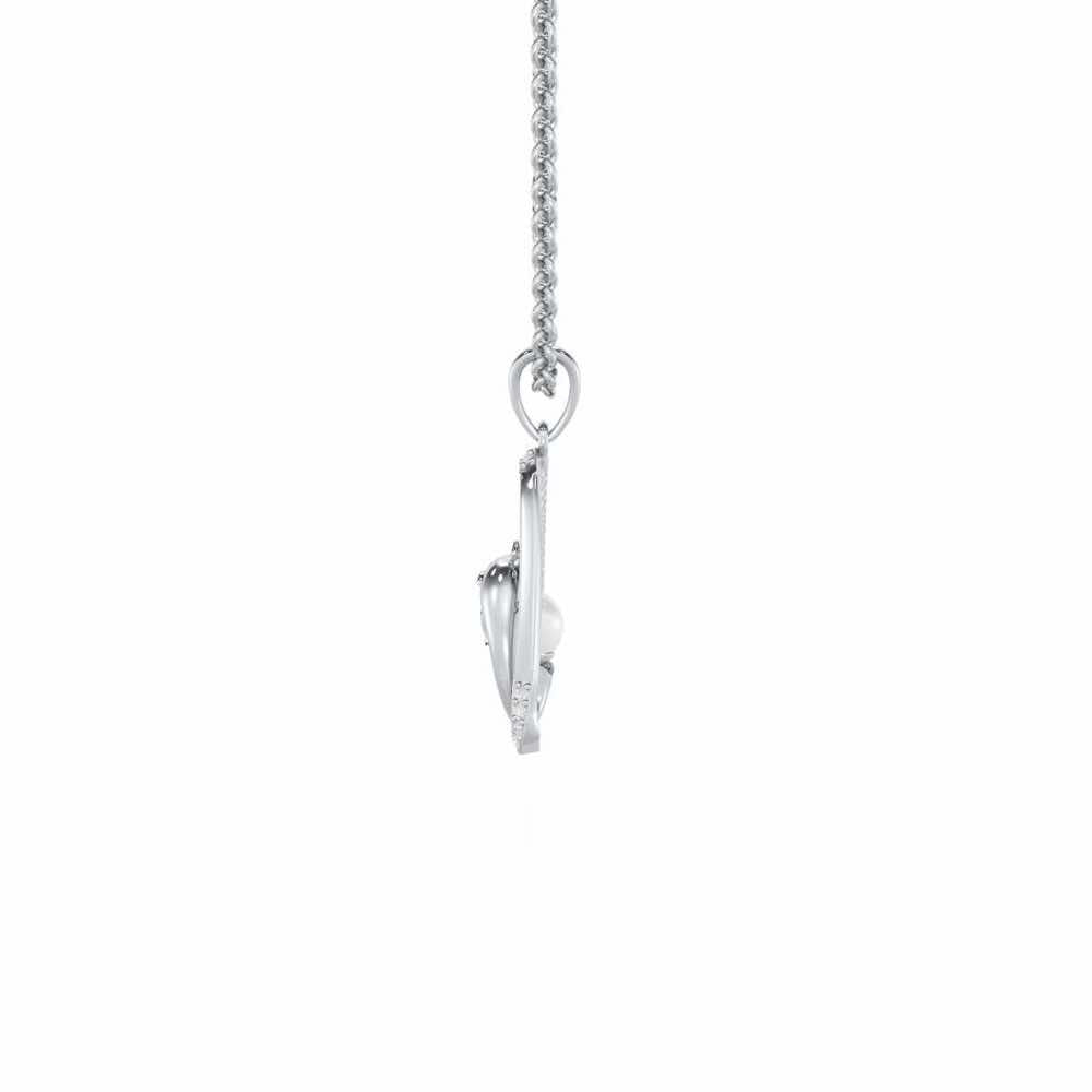 Mats Ichcha Silver Pendant - White Gold - Image 4