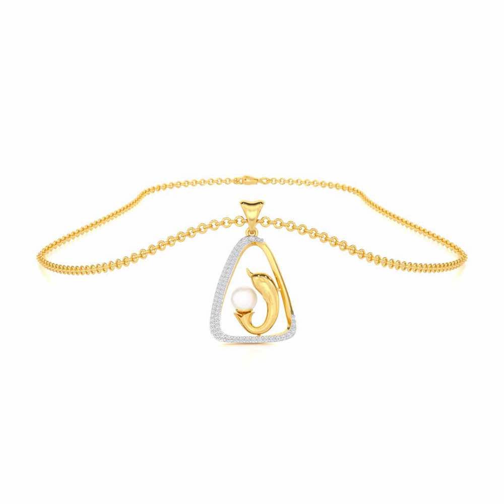 Mats Ichcha Silver Pendant - Yellow Gold - Image 3
