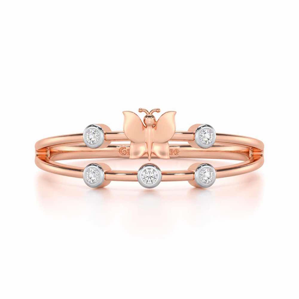 Meadow Butterfly Silver Ring - Rose Gold - Image 4