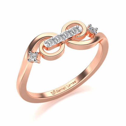 Meena Silver Ring - Rose Gold - Image 1