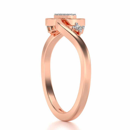 Meena Silver Ring - Rose Gold - Image 3