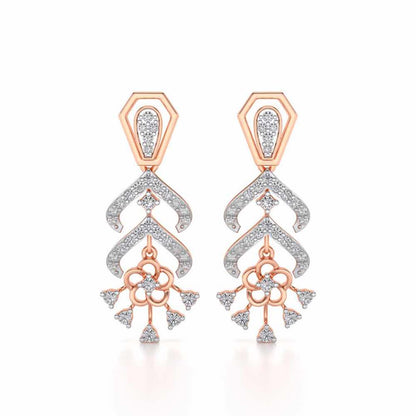 Meet Me Drops Earrings - Rose Gold - Image 1