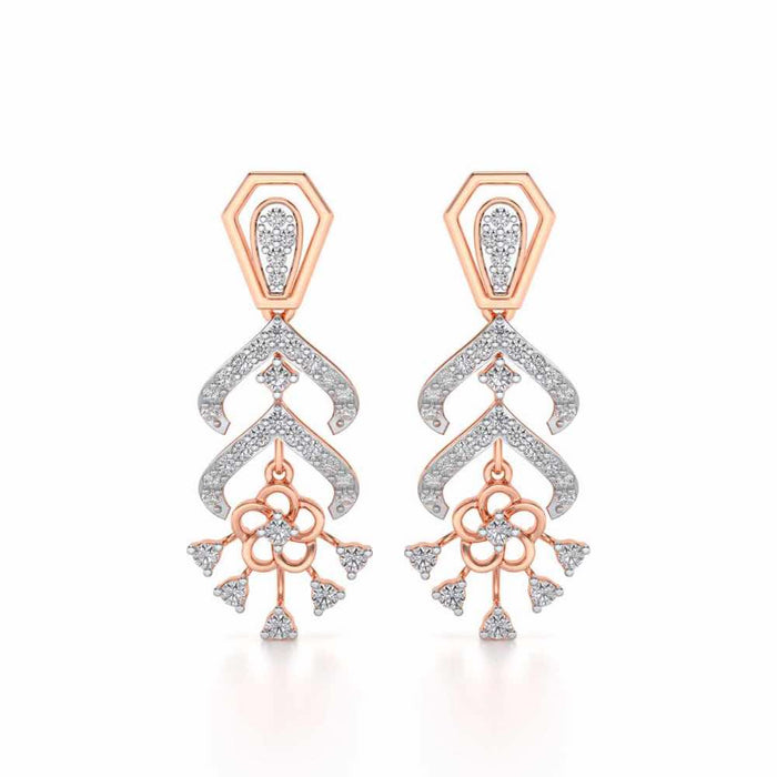 Meet Me Drops Earrings - Rose Gold - Image 1