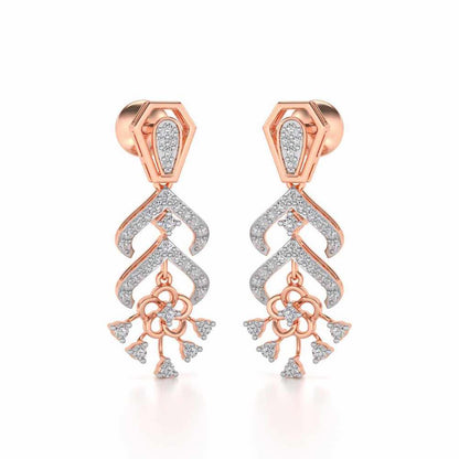 Meet Me Drops Earrings - Rose Gold - Image 2