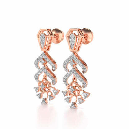 Meet Me Drops Earrings - Rose Gold - Image 3