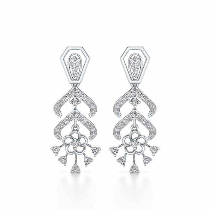 Meet Me Drops Earrings - White Gold - Image 1