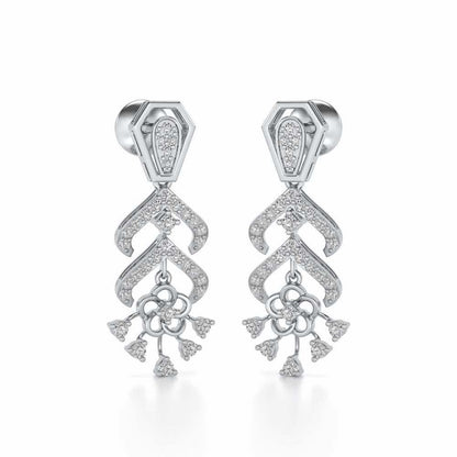 Meet Me Drops Earrings - White Gold - Image 2
