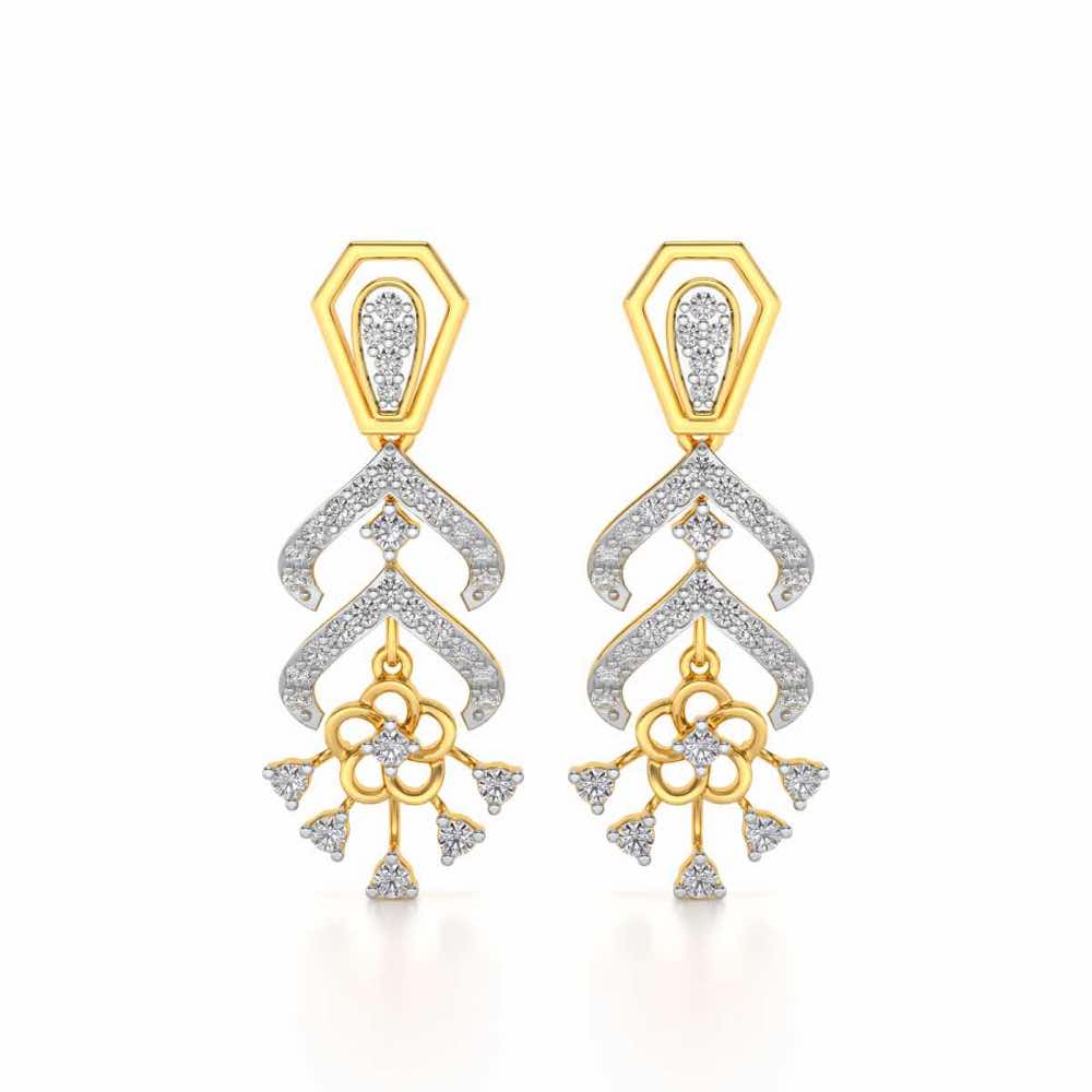 Meet Me Drops Earrings - Yellow Gold - Image 1