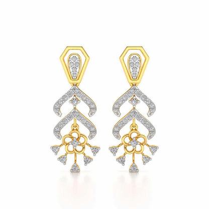 Meet Me Drops Earrings - Yellow Gold - Image 1