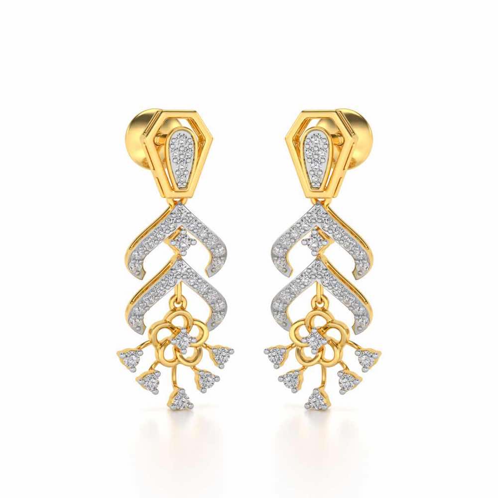 Meet Me Drops Earrings - Yellow Gold - Image 2