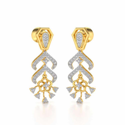 Meet Me Drops Earrings - Yellow Gold - Image 2