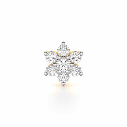 Mellow Gem Silver Nosepin - Yellow Gold - Image 1