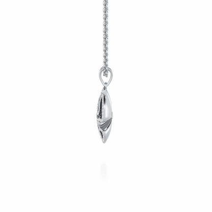 Melodic Reverie Silver Pendant - White Gold - Image 4