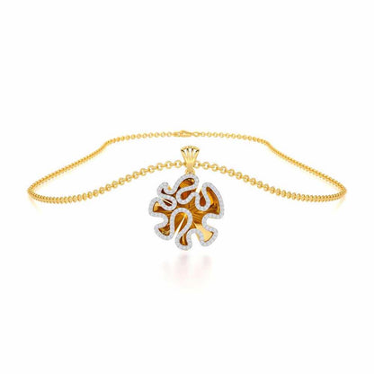 Melodic Reverie Silver Pendant - Yellow Gold - Image 3