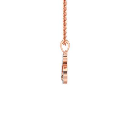 Meow Silver Pendant - Rose Gold - Image 4