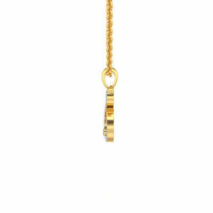 Meow Silver Pendant - Yellow Gold - Image 4