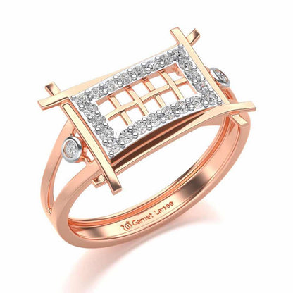 Mesh Tribe Silver Ring For Men - Rose Gold - Image 1