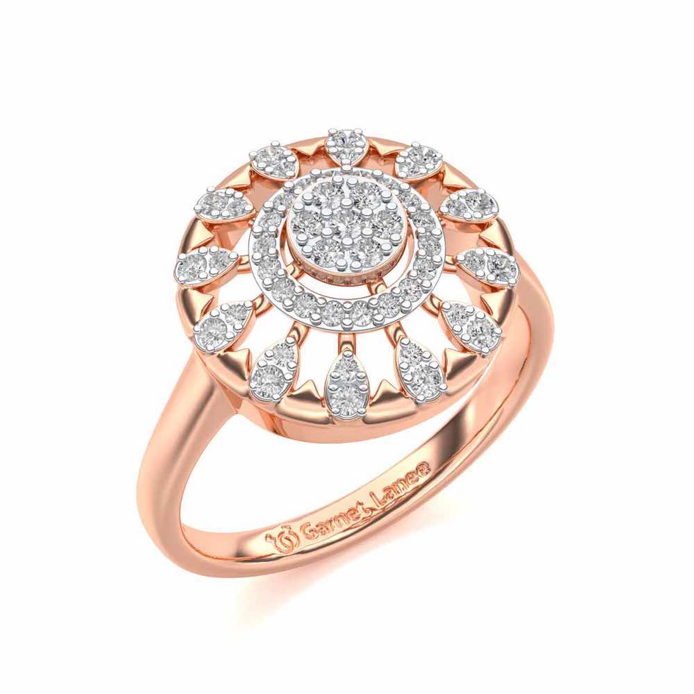 Meshly Silver Ring - Rose Gold - Image 1
