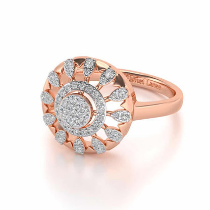 Meshly Silver Ring - Rose Gold - Image 2