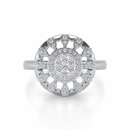 Meshly Silver Ring - White Gold - Image 4