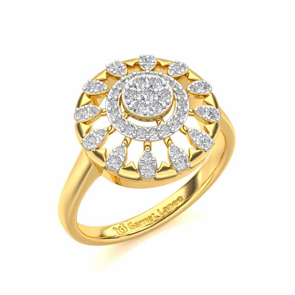 Meshly Silver Ring - Yellow Gold - Image 1