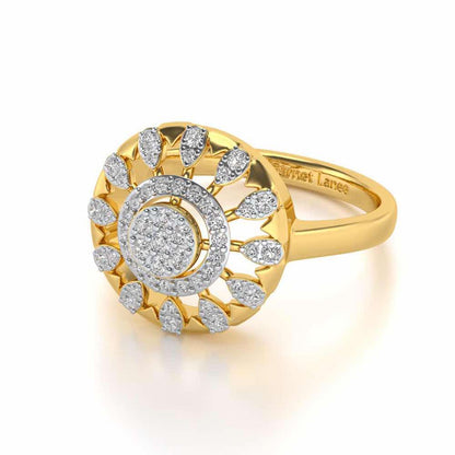Meshly Silver Ring - Yellow Gold - Image 2