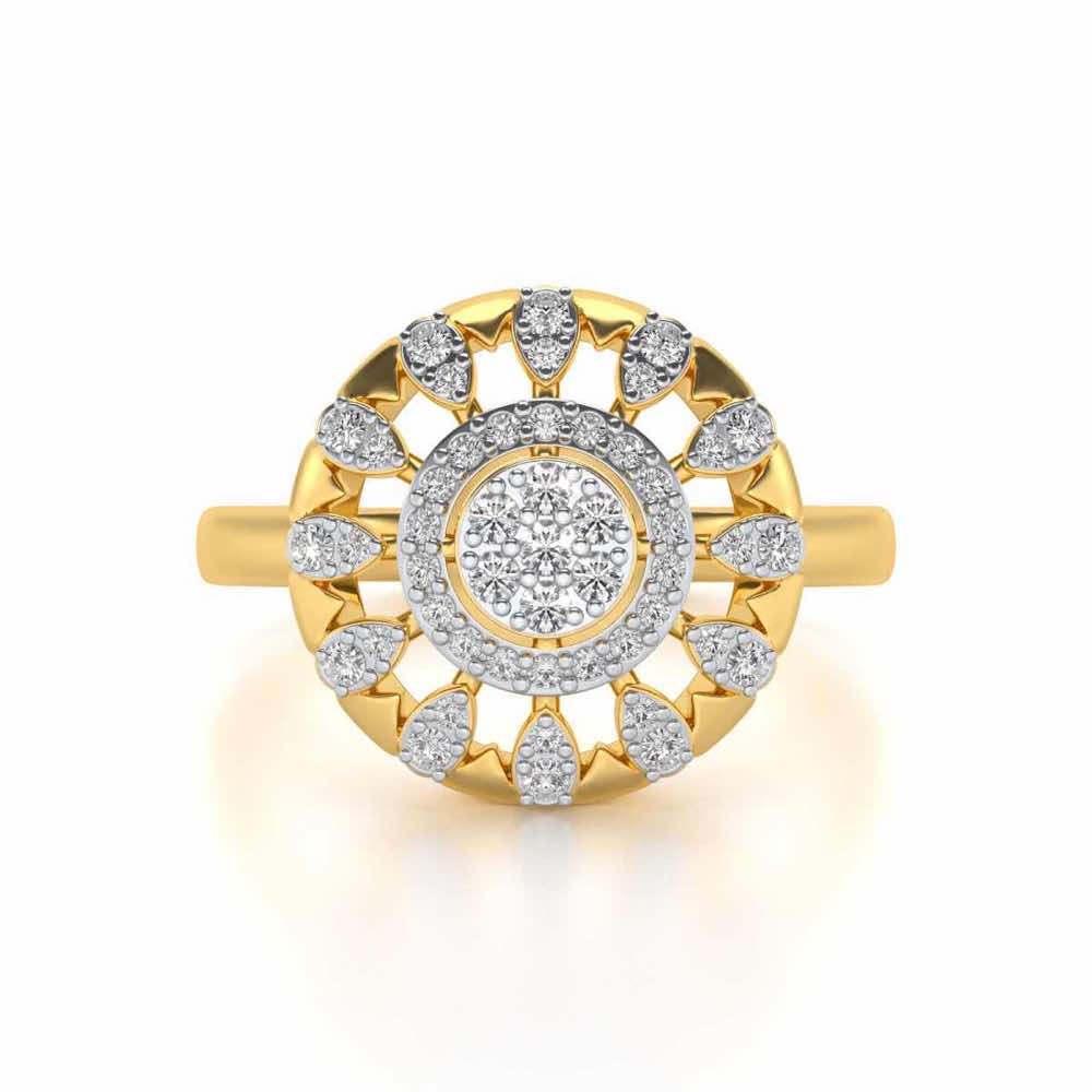 Meshly Silver Ring - Yellow Gold - Image 4