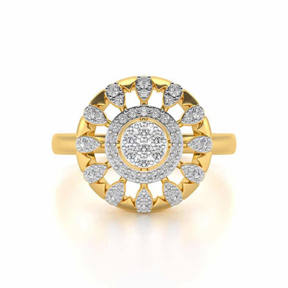 Meshly Silver Ring - Yellow Gold - Image 4